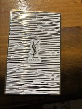 Yves Saint Laurent White & Silver Textured Mirror